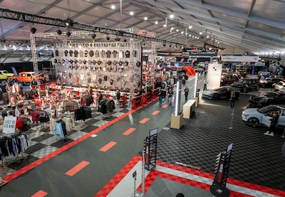 barrett-jackson auto show event flooring