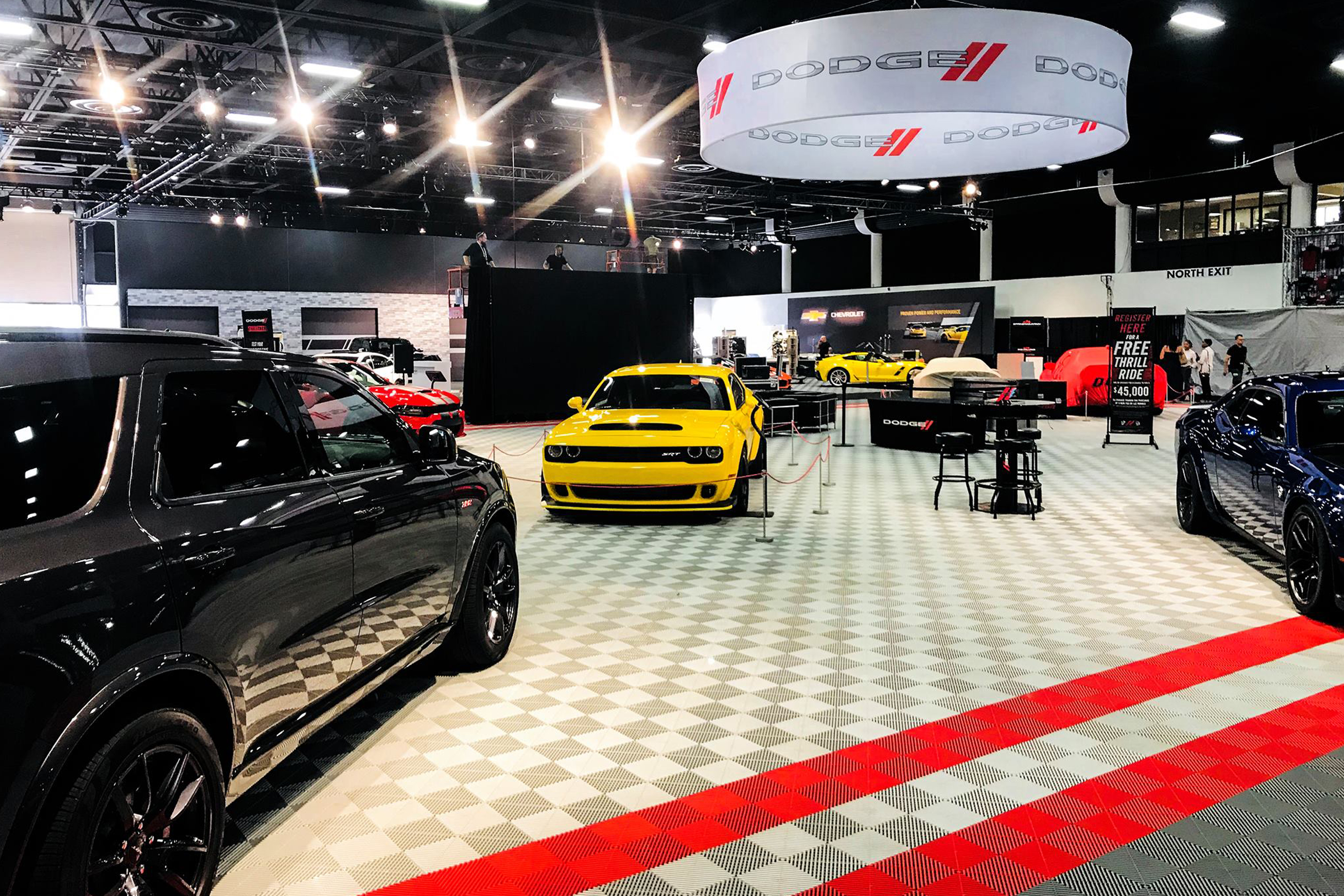 Event flooring at SEMA Show 2022